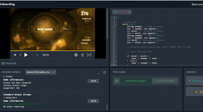 Aprende a programar jugando en CodinGame CodinGame juego